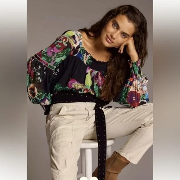 NWT Anthropologie Lil Sire blouse❤️🦄 - Picture 2 of 13